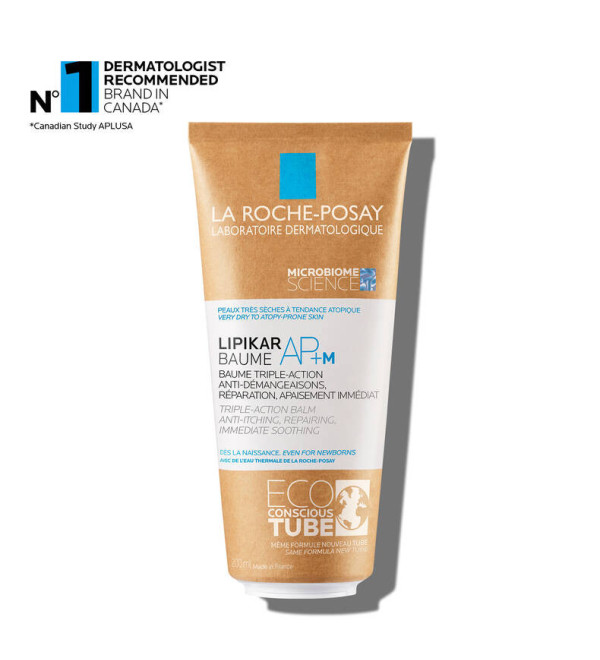 La roche posay lipikar baume ap+m eco-tube, nutre la piel muy seca o con tendencia al eczema atópico o a alergias x 200 ml.