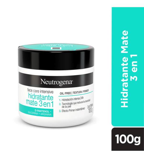 Neutrogena crema  facial hidratante mate 3 en 1