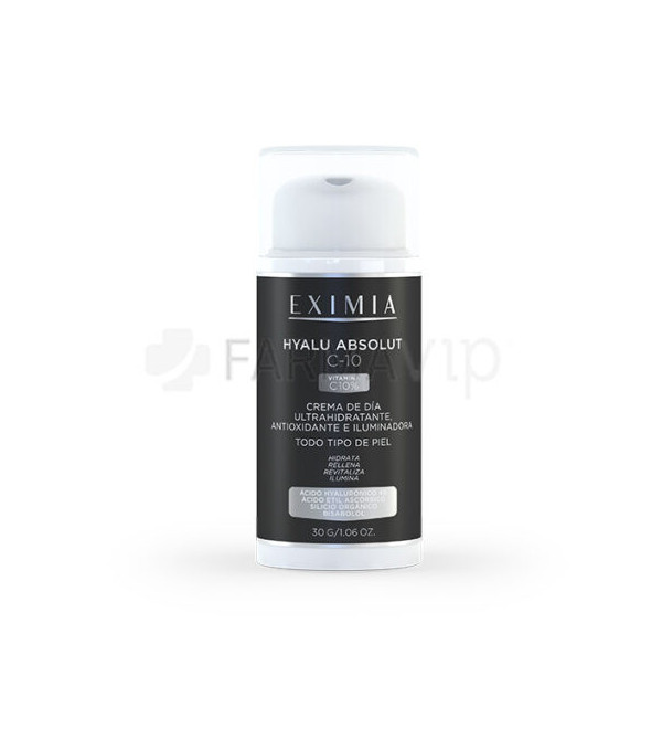 Eximia hyalu absolut-c10 crema de día ultrahidratante, antioxidante e iluminadora x 30 ml.