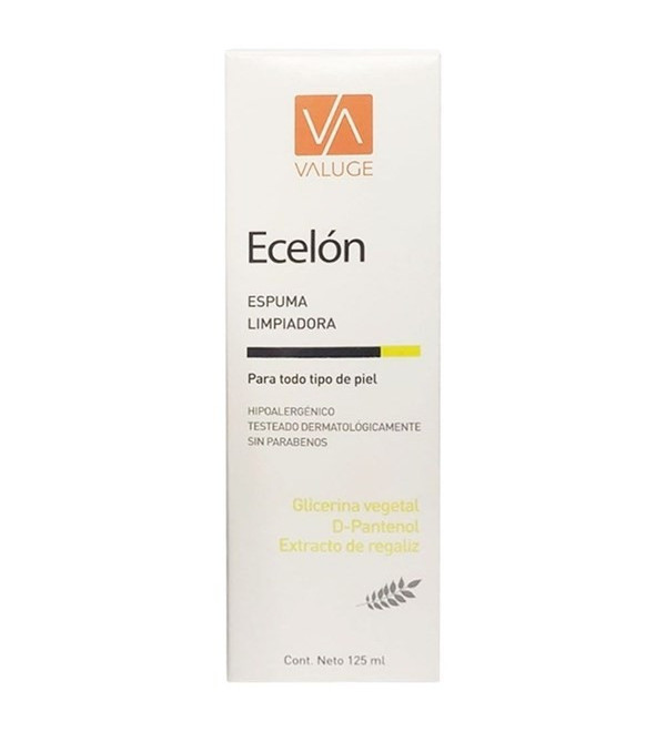 Valuge ecelon espuma de  limpieza para todo tipo de piel x 125 ml.