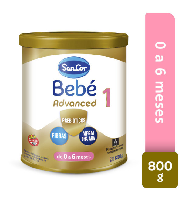 Sancor bebe 1 advance lata x 800grs.