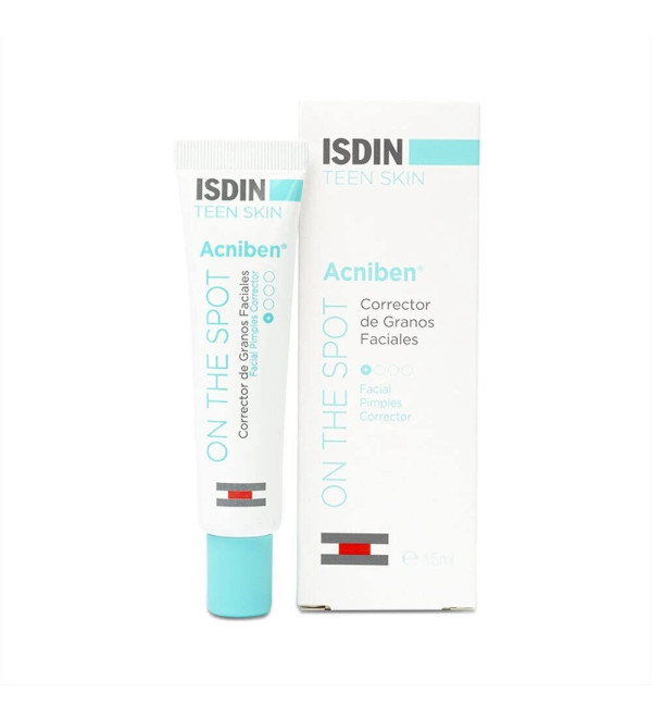 Isdin acniben on the spot gel invisible q ayuda a reducir el volumen de los granos  x 15 ml.