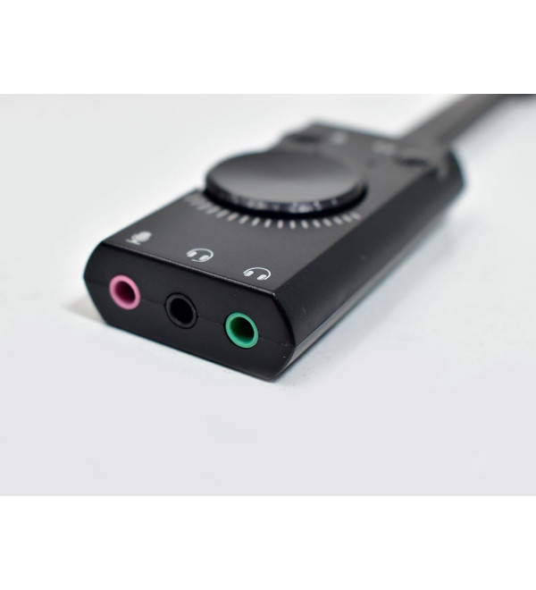 ADAPATADOR USB A AUDIO 7.1 VIRTUAL CON CONTROL DE VOLUMEN NSCOUSAU7G