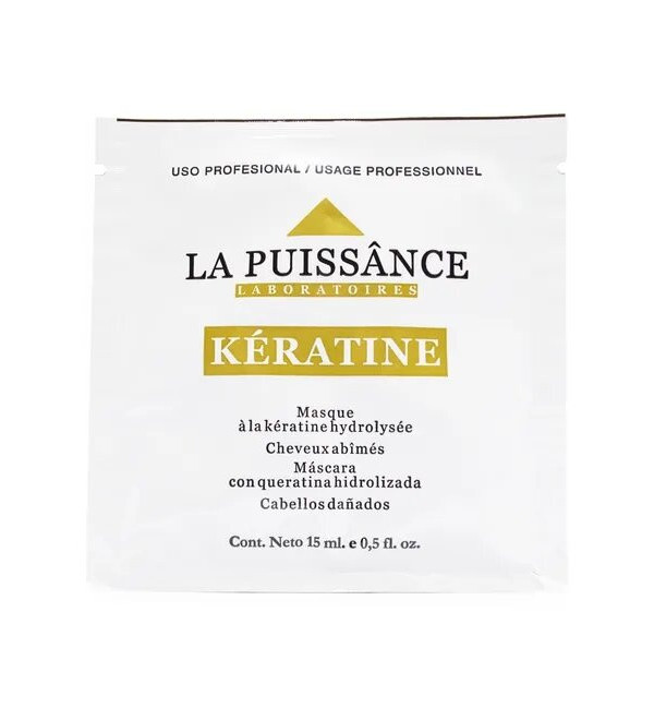 La puissance mascara keratina sachet x 15 ml.