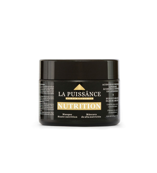 La puissance mascara alta nutrición con argán y acido hialurónico x 300ml.