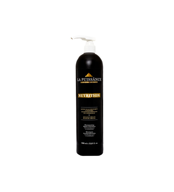La puissance shampoo alta nutrición con argán y acido hialurónico x1 litro