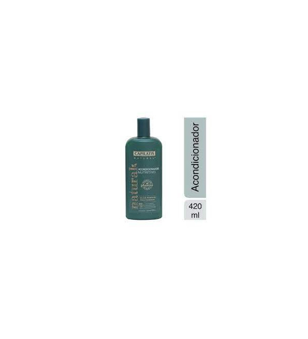 Capilatis acondicionador nutritivo formulado en base a plantas y algas marinas, libre de parabenos y colorantes x 420 ml.