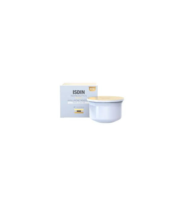 Isdinceutics hyaluronic moisture piel normal/seca refill 50ml, hidratante intensiva con textura ligera y de rápida absorción.