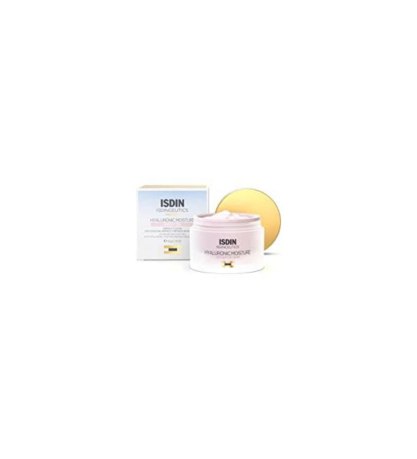 Isdinceutics hyaluronic moisture x 50, textura ligera, aporta  hidratación, ayudando a prevenir signos de envejecimiento.