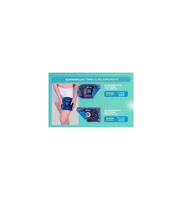 Silfab gel frio calor multipropósito grande, apto freezer y microondas.