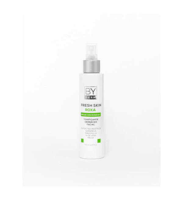 By she - by derm fresh skin roxa tónico, descongestivo facial para pieles con rosácea a base de extractos vegetales x 150 ml.