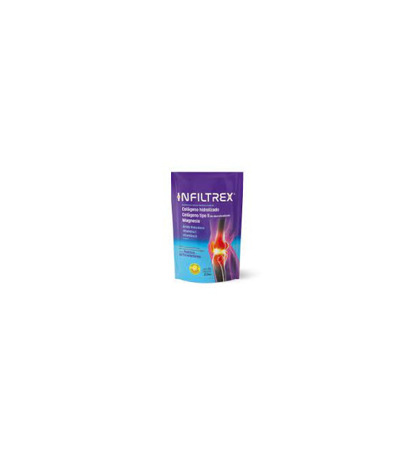 Infiltrex polvo previene desgaste y rigidez articular, da flexibilidad a las articulaciones, con colágeno, hialurónico 300g.