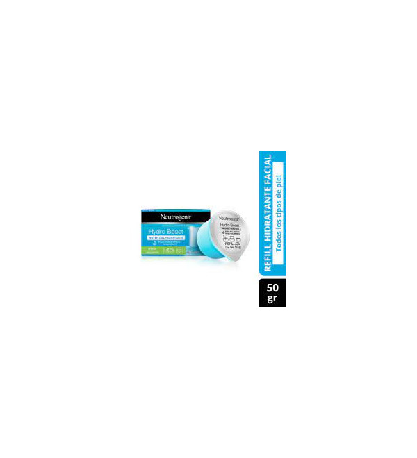 Neutrogena hydro boost refill crema facial con ácido hialurónico, hidrata y regenera la piel, fortalece la barrera cutanea 50g.