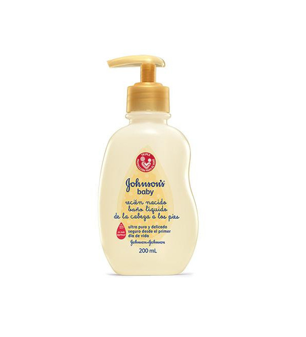 Johnson baby jabón liquido para recién nacido x 200ml.