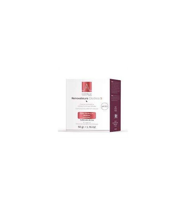 Cepage renovateurs glicólico 5 crema renovadora, exfolia, hidrata e ilumina, fomenta el proceso de renovación cutánea x 50 grs.