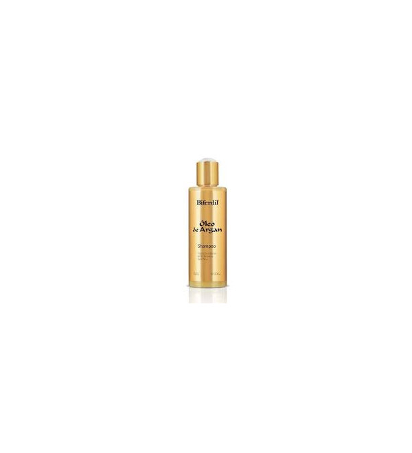 Biferdil shampoo para cabellos secos, dañados con frizz, tratados con color, nutritivo,  dejando el cabello sedoso y suave x200