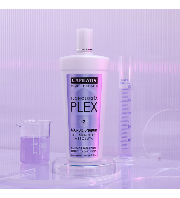 Capilatis Plex, acondicionador reparación absoluta Tecnología Plex, para cabellos con daños severos x 350 ml.