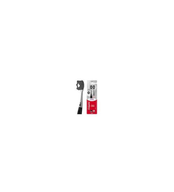Colgate cepillo dental encías therapy carbón, masajea suavemente otorgando una limpieza bucal superior x 2 unid.