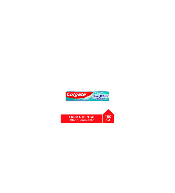 Colgate max white limpieza completa y blancura en una sola crema dental x180G