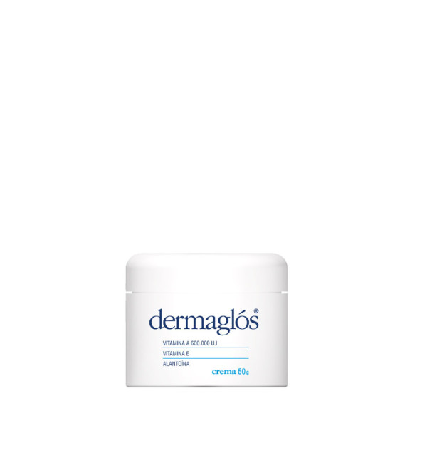 Dermaglos crema, indicada en el cuidado de irritaciones, heridas, quemaduras en general y en el cuidado de la piel seca  x50 gr.
