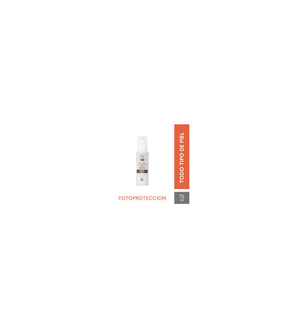 By she - by derm by block solar fluído spf 60 con color medio, para pieles sensibles con tendencia a la pigmentación x 75 grs.