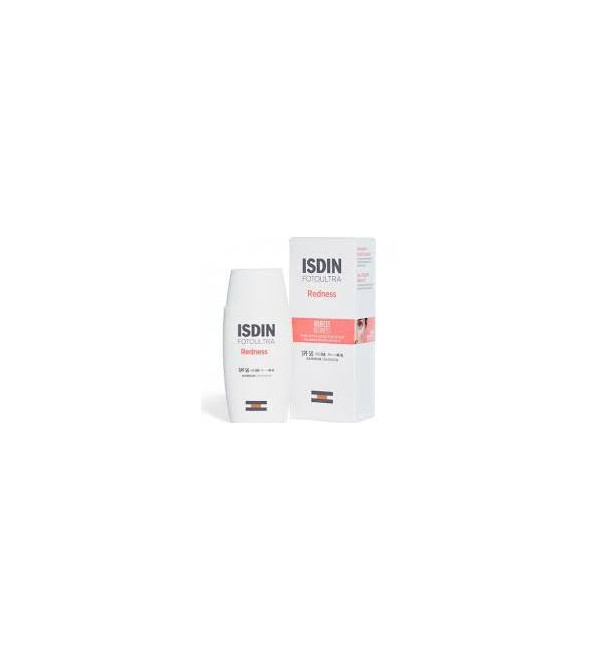 Isdin fotoprotector redness factor 50 con niacinamida, para una piel sensible enrojecida e intolerante, textura ligera x 50 ml.