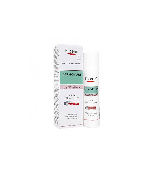 Eucerin dermopure gel de limpieza concentrado, vence a las imperfecciones, las manchas post-acné y el brillo x 150 ml.