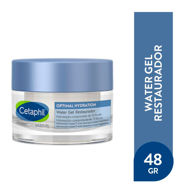 Cetaphil gel restaurador que cuenta con una fórmula innovadora para una hidratación intensa y prolongada durante 72 horas 48gr.