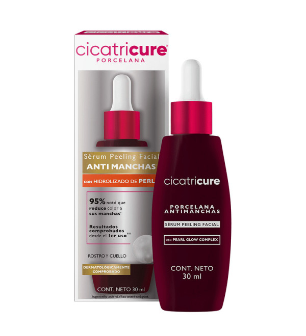Cicatricure crema gel facial porcelana, antimanchas con niacinamida e hidrolizado de perlas x 30 ml.