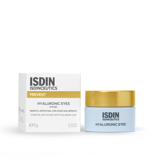 Isdinceutics hyaluronic eyes contorno de ojos hidratante con ácido hialurónico que ayuda a prevenir las arrugas x 15 grs.