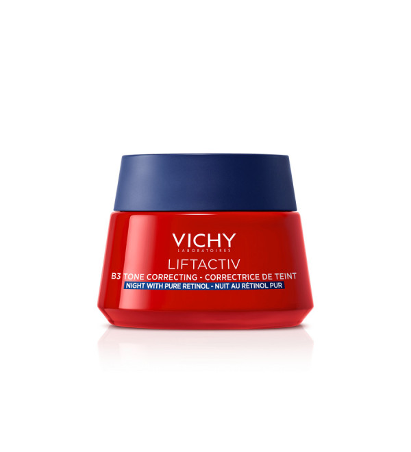 Vichy Liftactiv B3 crema de noche antimanchas con retinol puro que ayuda a reducir las manchas oscuras de la piel x 50 ml.