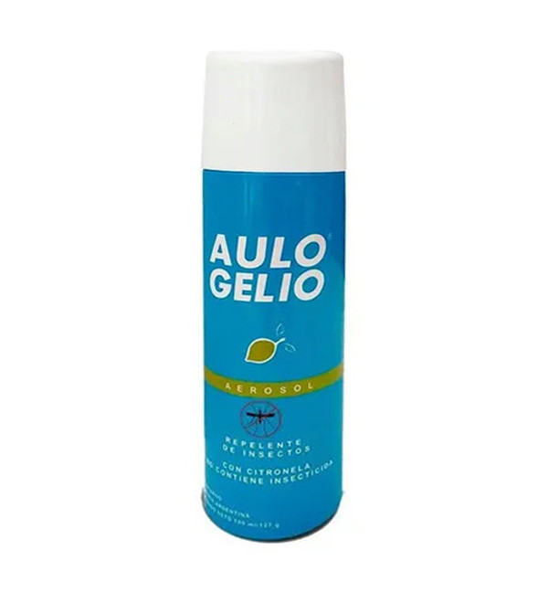 Aulo gelio repelente para insectos con aceite de citronela, indicado para bebés y niños en aerosol  x 180 ml.