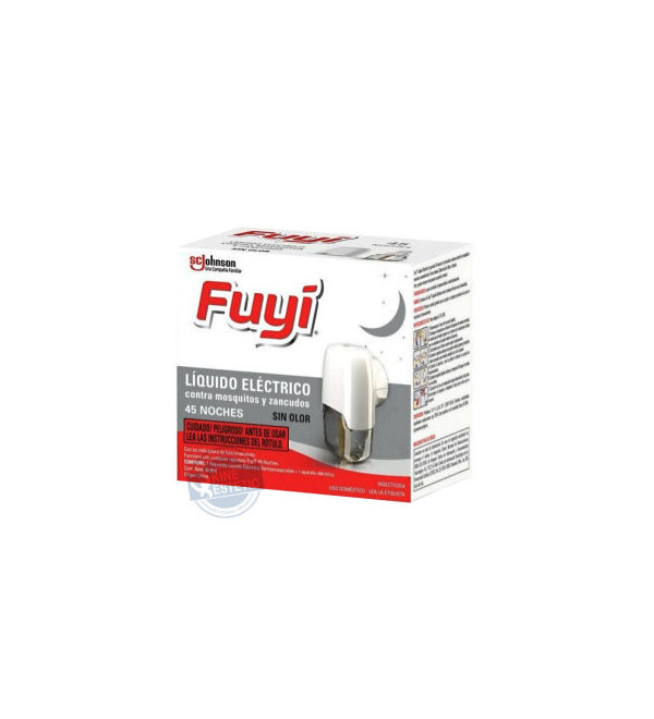 Fuyi aparato eléctrico con líquido sin olor contra los mosquitos, duración aproximada 45 noches.