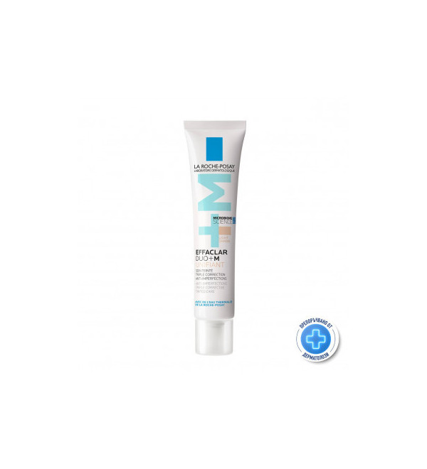 La Roche Posay Effaclar duo+M tono unificador medium, tratamiento con color triple corrección contra imperfecciones x 40 ml.