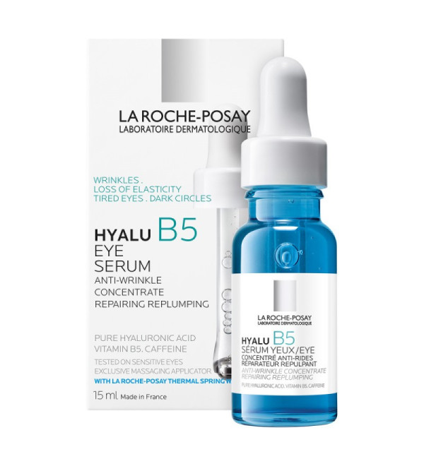 La Roche Posay hyalu b5 serum ojos, rellena la apariencia de las arrugas y corrige las ojeras x 15 ml.