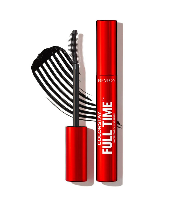 Revlon máscara para pestañas colorstay full time waterproof, volumen natural modulable durante 24 horas, color negro.