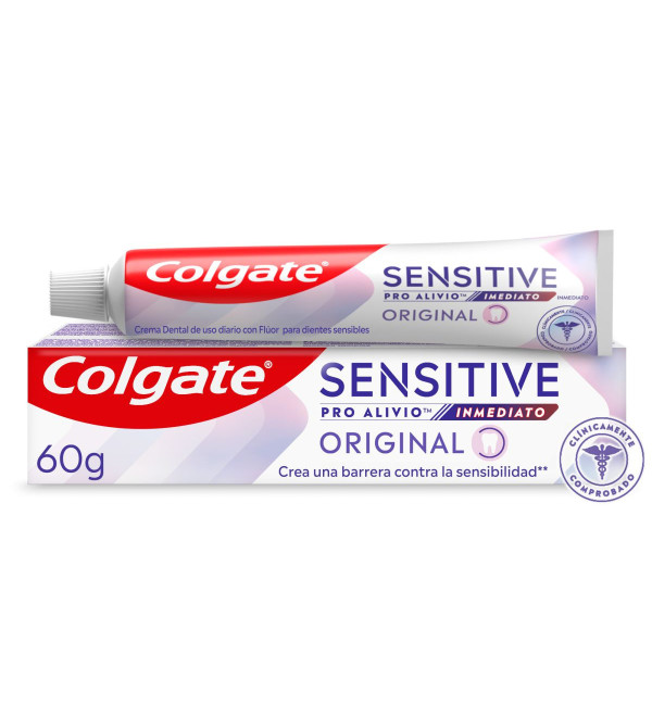 Colgate Pro alivio inmediato pasta dental, eficaz solución para combatir la sensiblidad  x 60 grs.