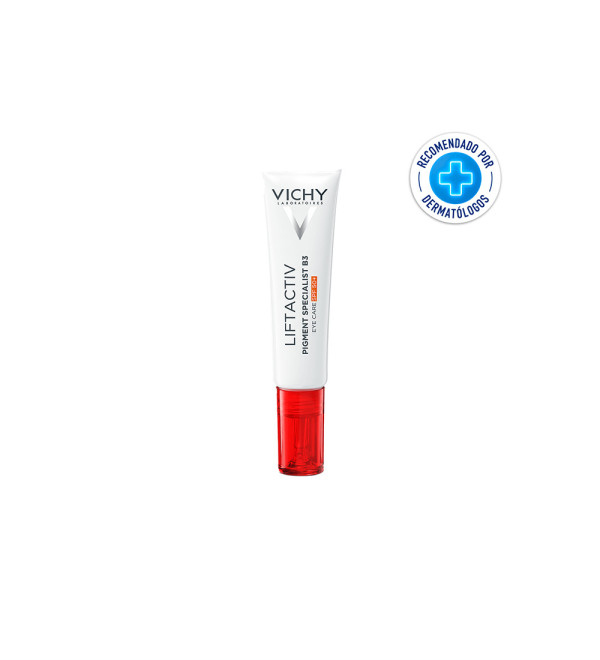 Vichy Liftactiv contorno de ojos pigment specialist B3, alta protección UVA y UVB y un tratamiento antipigmentación x 15 ml.