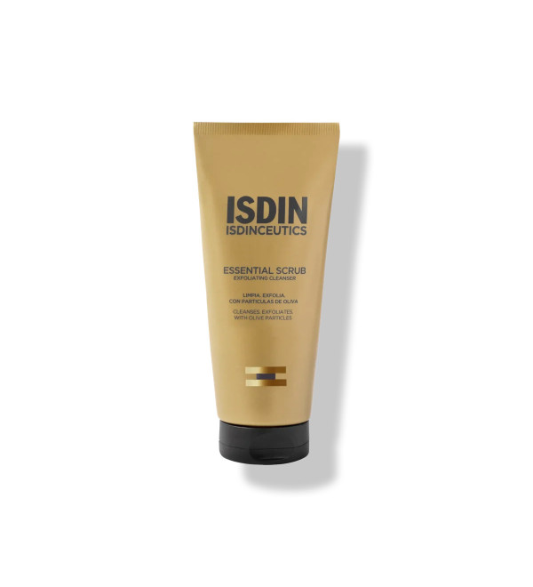 Isdinceutics essential scrub gel limpiador con partículas exfoliantes suaves para un -98% de poros obstruidos x 100 grs.