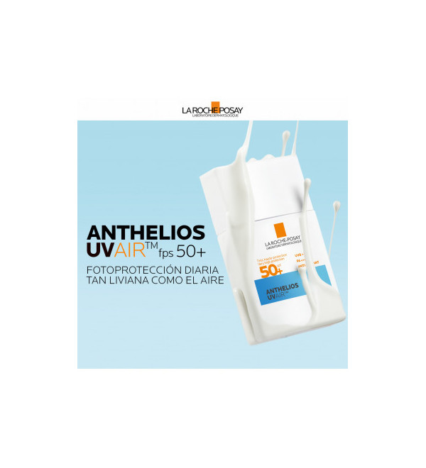 La Roche Posay Anthelios protector solar facial UVAir factor 50+, liviano para todo tipo de piel, incluso grasa x 40 ml.