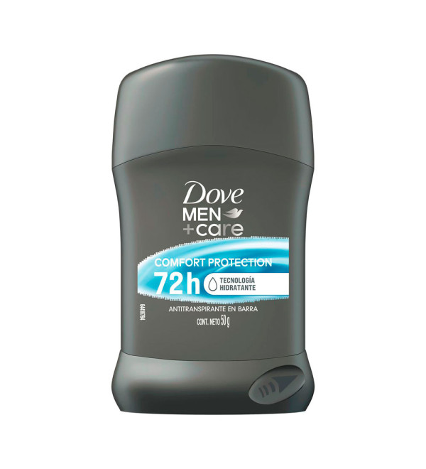 Dove antitranspirante en barra men care, 72 hs de protección total x 50 grs.