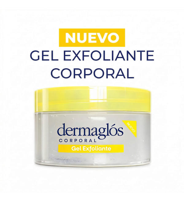 Dermaglos gel exfoliante, exfoliación suave y efectiva que no daña la barrera cutánea, con Aloe Vera calmante x 200 grs.