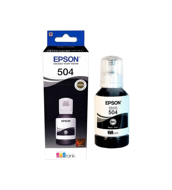 Botella Epson 504 Negro Original  L4150 - L4160 - L6161