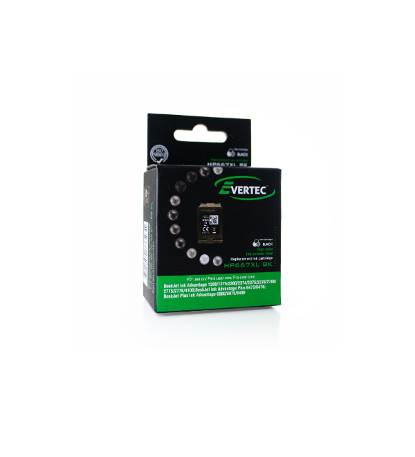 Cart Alt Hp 667xl Negro