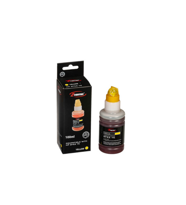 Botella Tinta Compatible HP GT52 Amarillo