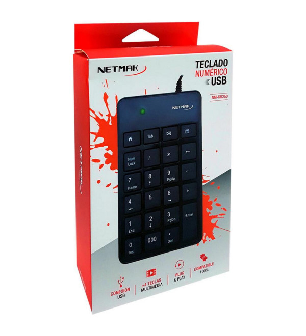 Teclado Usb Numerico Netmak - Nmkb250