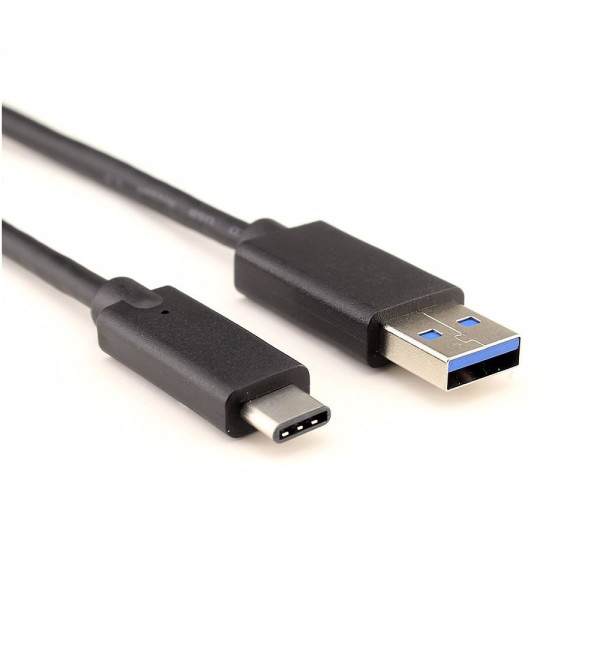 Cable USB A A USB TIPO C 1mt Carga Rapida Celular Cargador Nm-usb3 Color Negro