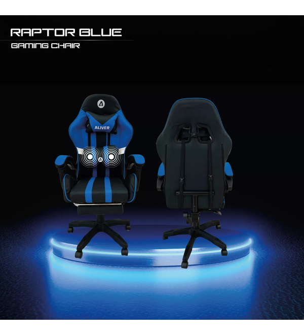 Silla Gamer Raptor Aliver Azul Al-gc9910
