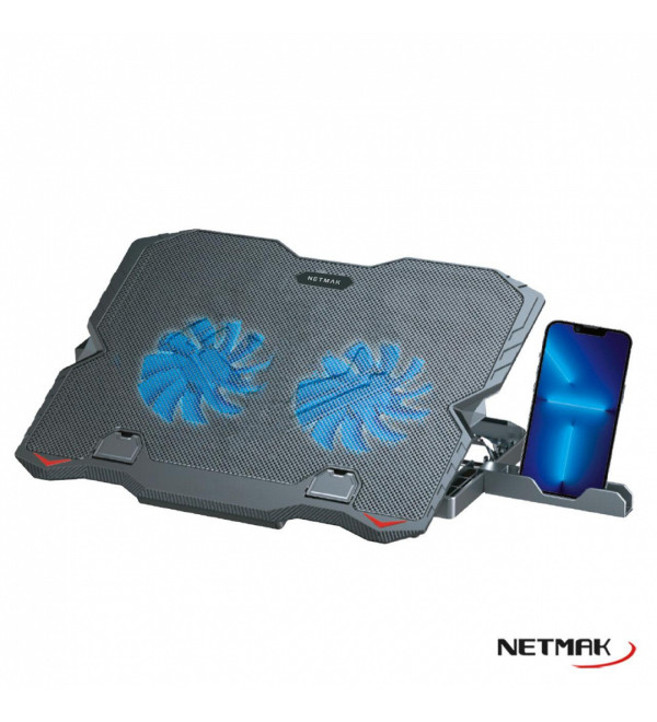 Base Notebook Doble Cooler Gamer Nm-n134 Netmak