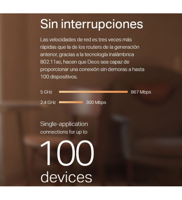 Deco M4 2 Piezas Sistema Wi-fi Mesh Tp-link Ac1200 Lan Giga